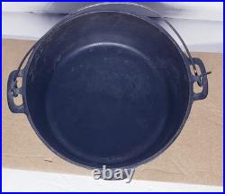 Antique Wagner Ware Sidney O 1268B Cast Iron Dutch Oven Lid Bail Handle Camping