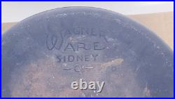 Antique Wagner Ware Sidney O 1268B Cast Iron Dutch Oven Lid Bail Handle Camping