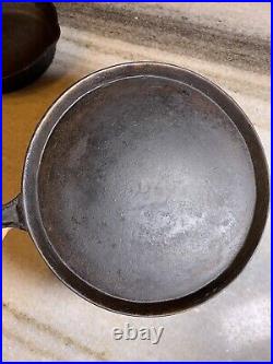 Antique c. 1800s Gate Scar Mark Gate-Mark Cast Iron Pan Skillet 10 Dead FLAT