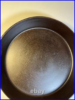 Antique c1910 Piqua Ware Miami Cast Iron Skillet Pan Thin Wall Restored Flat