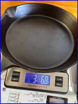 Antique c1910 Piqua Ware Miami Cast Iron Skillet Pan Thin Wall Restored Flat