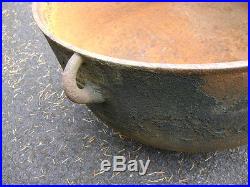 Antique cast-iron cauldron wash pot Vintage Large Cast With Handles