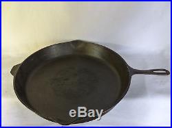 Antique cast iron cookware no 14 us skillet fry pan