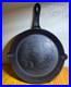 Antique cast iron skillet 8 LU fancy handle gate mark (read)