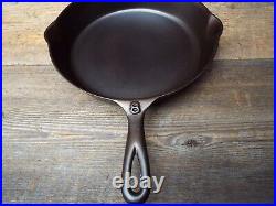 Arc Logo Lodge Single Notch Cast Iron Skillet #8 / 10-1/2, Restored