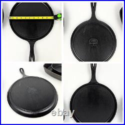 Assorted 8-Piece USA Cast Iron Cookware Set Skillets Griddles Includes Lid Lodge