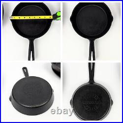 Assorted 8-Piece USA Cast Iron Cookware Set Skillets Griddles Includes Lid Lodge