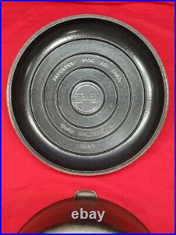 BEAUTIFUL #13 GRISWOLD CAST IRON TITE-TOP DUTCH OVEN with RAISED LETTER LID SCARCE