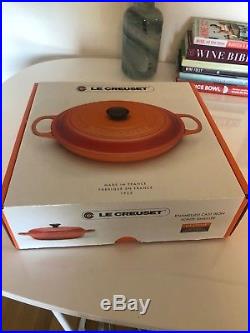 BRAND NEW! Le Creuset Cast Iron Braiser, Caribbean Teal