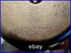 BSR #3 Cast Iron Corn Bread Skillet 6CBS, Pat. Pending, 6 Wedges, Solid Center