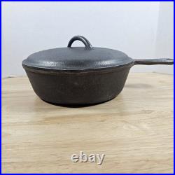 BSR # 8-B 10 1/4 Chicken Fryer and Lid Vintage Century Cast Iron Unused