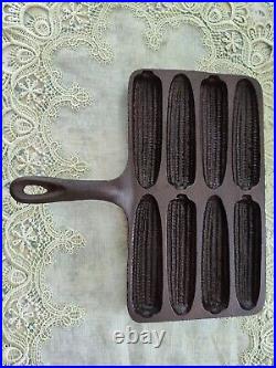 BSR/Birmingham Stove Range Cast Iron Handy Dan # 74 H Cornbread Pan Handle Corn