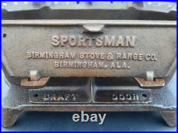 BSR Birmingham Stove Range Cast Iron Sportsman Grill Cleaned Seasoned Pre Lodge