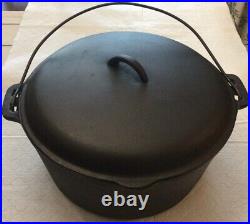 BSR Red Mountain #12 Cast Iron Dutch Oven withlid RESTORED