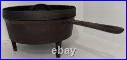 Baltimore Ironworks Cast Iron Spider Skillet with Lid 11 3 Leg Antique 1800s RARE