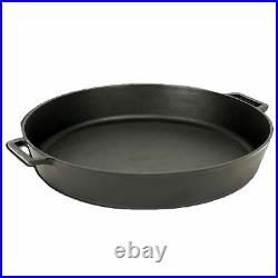 Bayou Seasoned Large 20 Inch Cast Iron Cooking Cookware Skillet Pan (2 Pack)