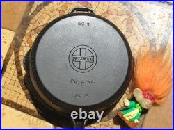 Beautiful Griswold #5 Hammered Hinged Cast Iron Skillet #2015
