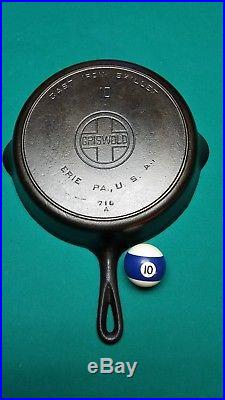 Beautiful Griswold large Block Logo No. 10 With Heat Ring