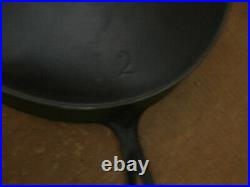 Beautiful Rare Erie No. 12 Cast Iron Skillet Heat Ring Restored Pre Griswold