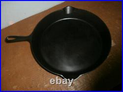 Beautiful Rare Erie No. 12 Cast Iron Skillet Heat Ring Restored Pre Griswold