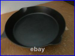 Beautiful Rare Erie No. 12 Cast Iron Skillet Heat Ring Restored Pre Griswold