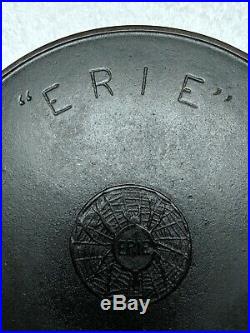 Beautiful Vintage Griswold Erie Spider Logo #8 Cast Iron Skillet 1890 RARE