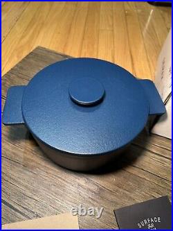 Belgium Serax Surface Cast Iron Pot 3.17 Qt- Blue