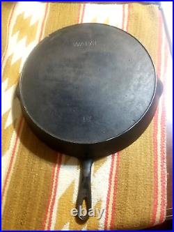 Big Scarce Wapak Cast Iron Skillet #14 Estate Fresh