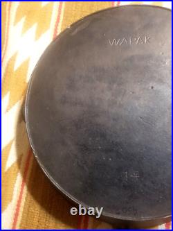 Big Scarce Wapak Cast Iron Skillet #14 Estate Fresh