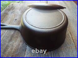 Birmingham Stove & Range / BSR Cast Iron 3 QT Sauce Pan with Lid, Restored