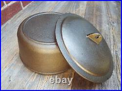 Birmingham Stove & Range / BSR Cast Iron 3 QT Sauce Pan with Lid, Restored