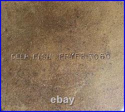 Birmingham Stove Range (BSR) Cast Iron Oval Deep Fish Fryer 3060 RESTORED