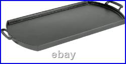 Blacklock 10x20 Cast Iron Double Burner Griddle Triple Seasoned & Easy Clean