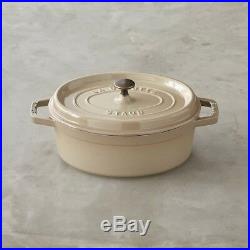 Brand New Staub Oval Cocotte, 7-Qt, Sesame/Sand (FREE SHIPPING)