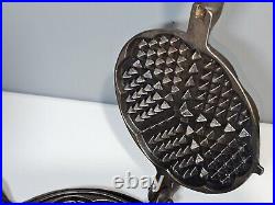 Buster Brown & Tige Antique Cast Iron Waffle Iron 1906 Advertising