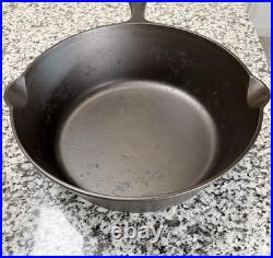 CHF #8 Hammered Deep Skillet Chicken Fryer With Lid 89X Cast Iron