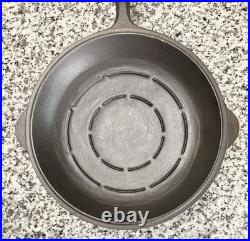 CHF #8 Hammered Deep Skillet Chicken Fryer With Lid 89X Cast Iron