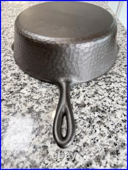 CHF #8 Hammered Deep Skillet Chicken Fryer With Lid 89X Cast Iron
