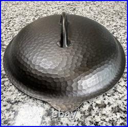 CHF #8 Hammered Deep Skillet Chicken Fryer With Lid 89X Cast Iron