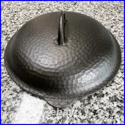 CHF #8 Hammered Deep Skillet Chicken Fryer With Lid 89X Cast Iron