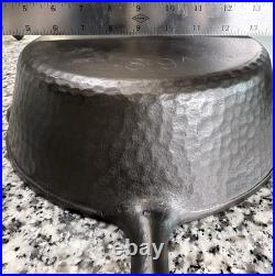 CHF #8 Hammered Deep Skillet Chicken Fryer With Lid 89X Cast Iron