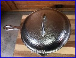 CHF Chicago Hardware Foundry Hammered Nickel Plated Cast iron Chicken Fryer Set