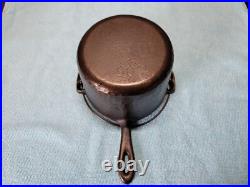 CHF Shallow Hammered Cast Iron 5 Deep Fryer, Model 90, Bail Handle, 1935-45