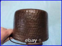 CHF Shallow Hammered Cast Iron 5 Deep Fryer, Model 90, Bail Handle, 1935-45