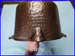CHF Shallow Hammered Cast Iron 5 Deep Fryer, Model 90, Bail Handle, 1935-45