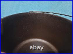 CHF Shallow Hammered Cast Iron 5 Deep Fryer, Model 90, Bail Handle, 1935-45