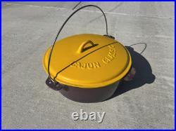 Cajun Classic Cast Iron Enamel 12qt LSU Colors Purple & Yellow Large Dutch Oven