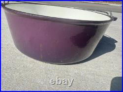 Cajun Classic Cast Iron Enamel 12qt LSU Colors Purple & Yellow Large Dutch Oven