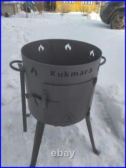 Camping Oven Uchag Cooking Fire Cauldron Oven+Kazan 12L Cast Iron Cauldron