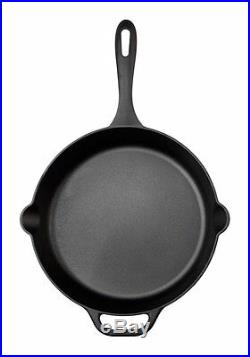 Cast Iron 12 inch Skillet Fry Cooking Pan Seasoned Large Cookware Kitchenware
